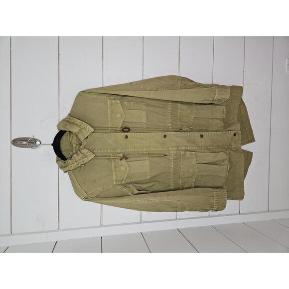 J Crew small green army jacket. Distressed! Gorpcore! - Picture 1 of 5